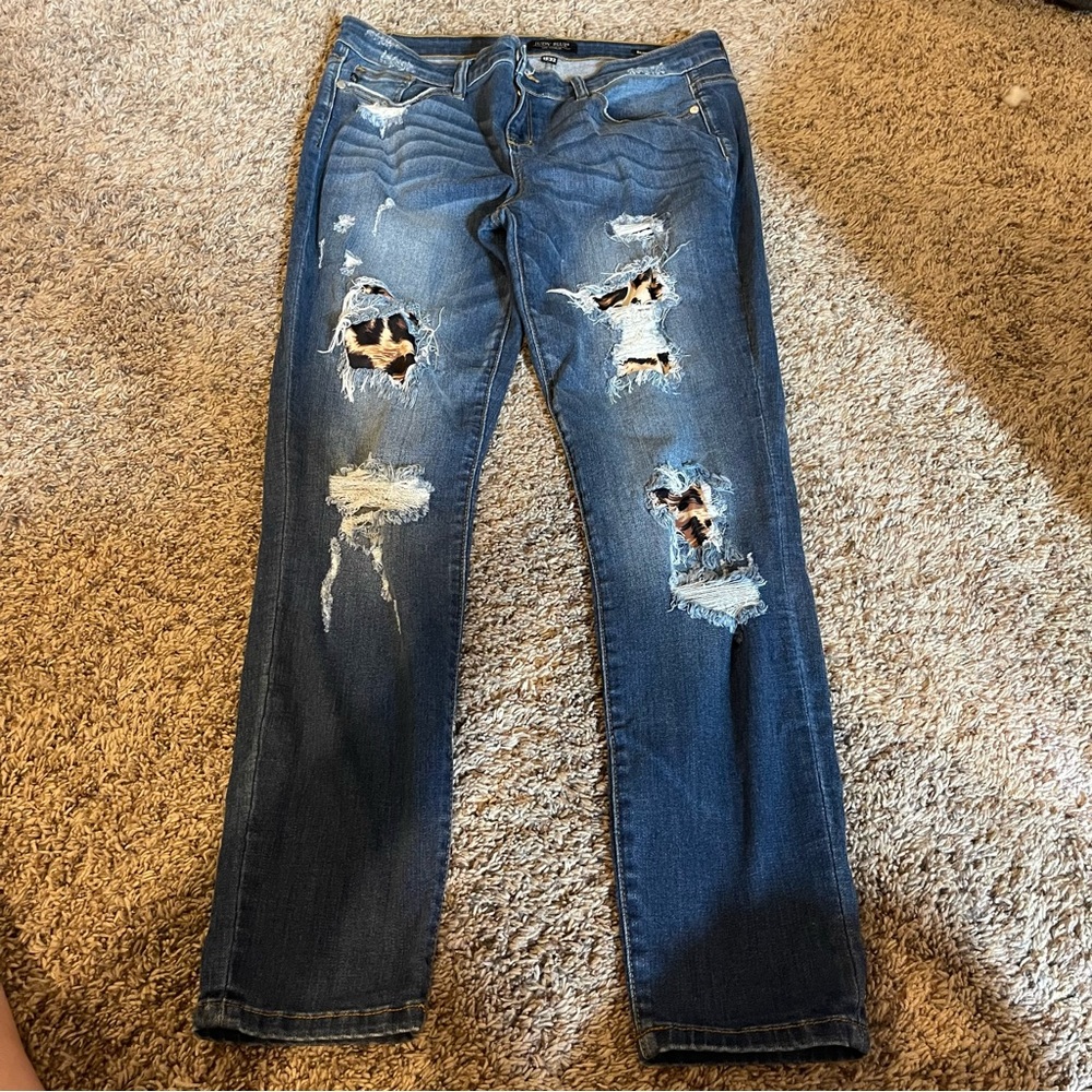 Judy Blue Cheetah Jeans